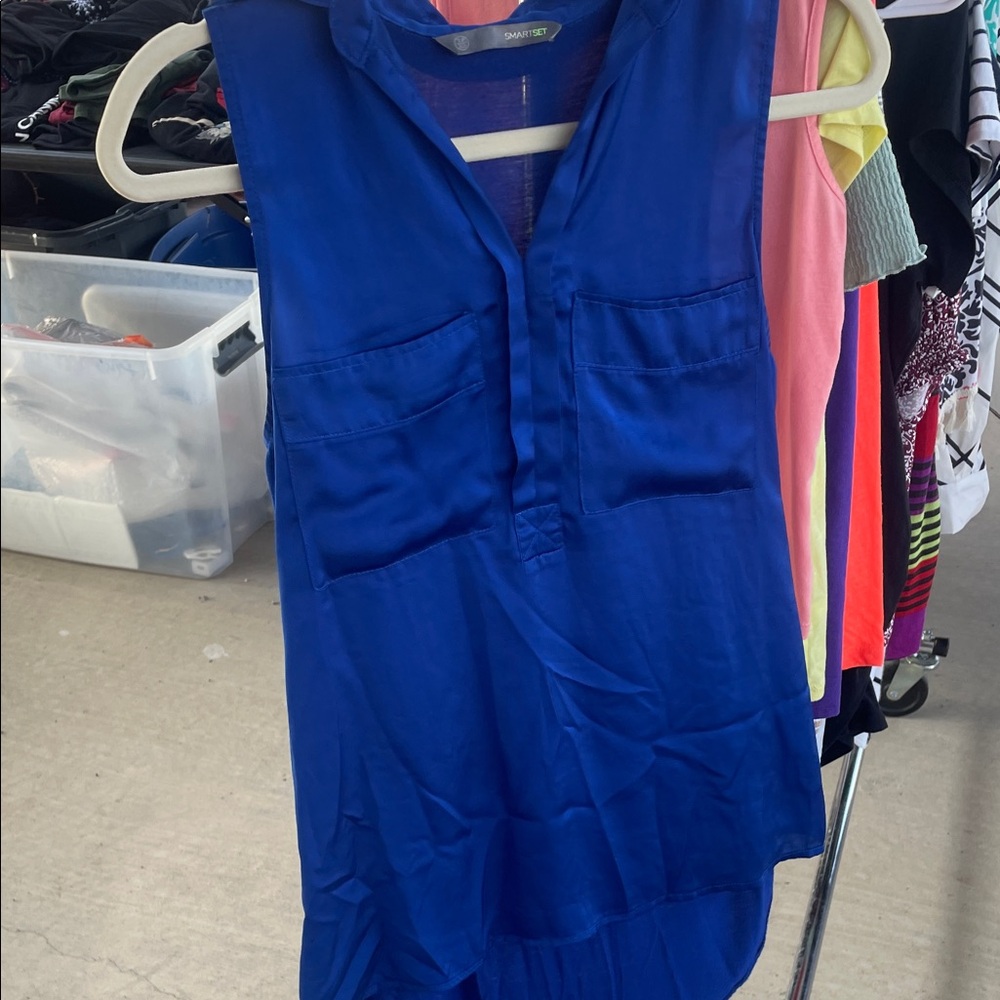 Smart Set Royal Blue Sleeveless Top